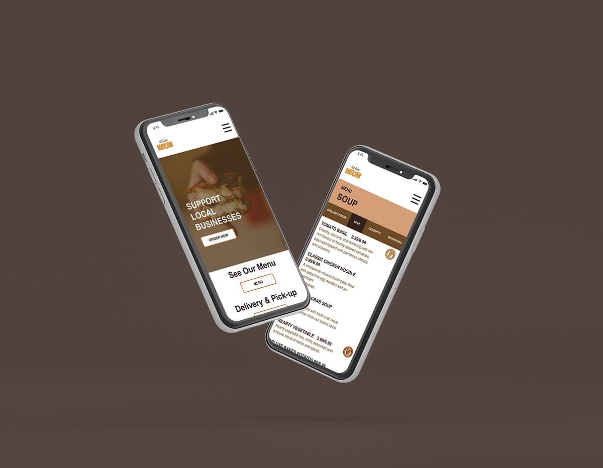 Sizzlin' Melts mobile website