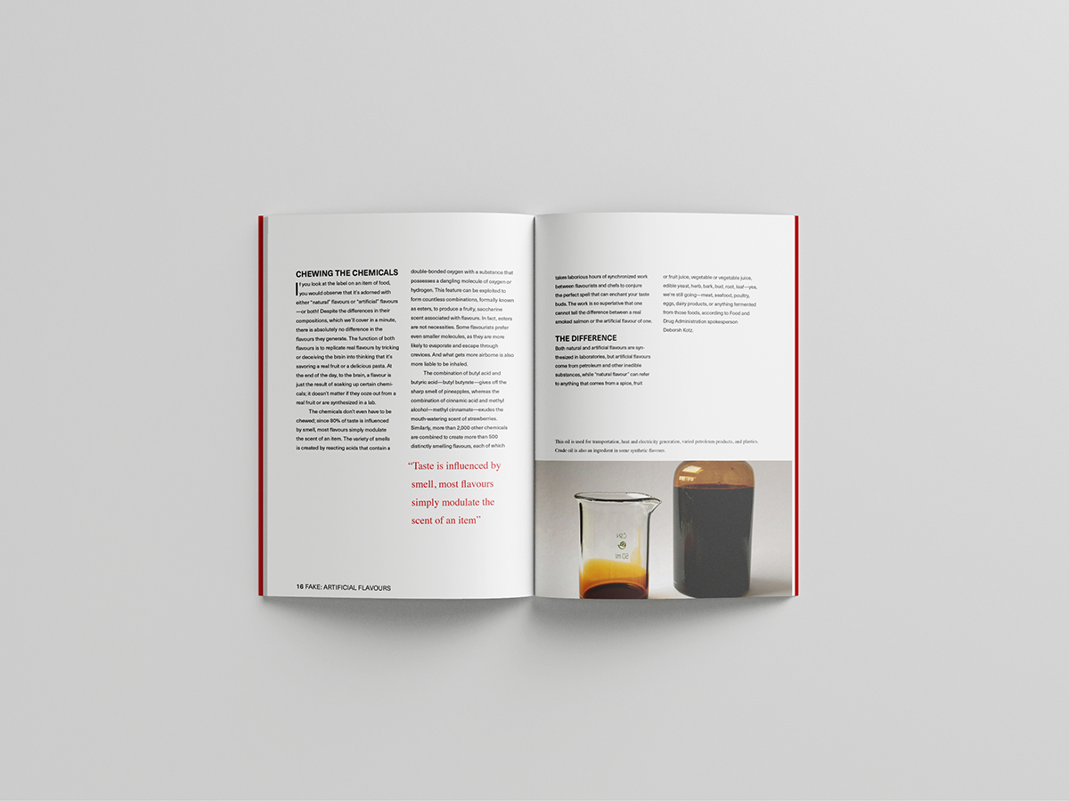 Artifical flavours book spread
