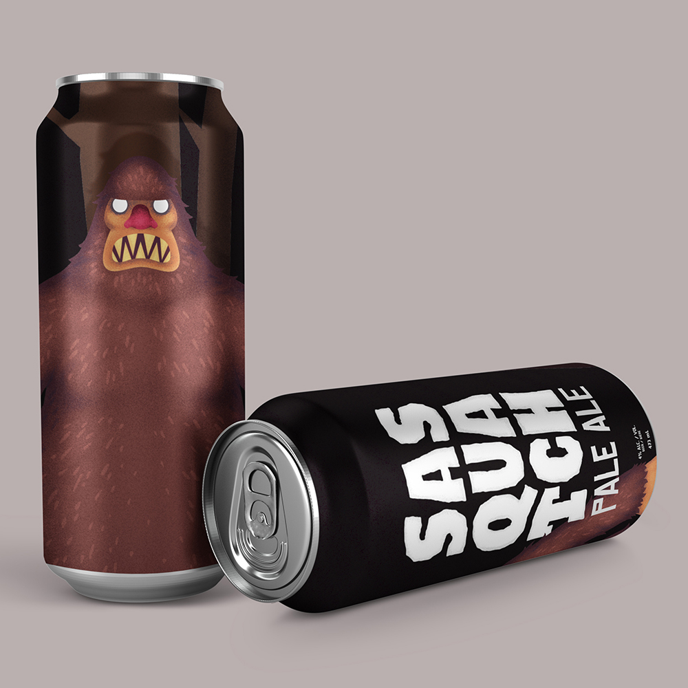 Sasquatch Pale Ale can design