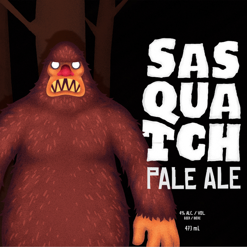 Sasquatch Pale Ale flat art